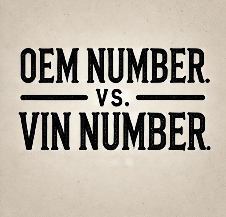 Role of VIN number on a car & OEM Number